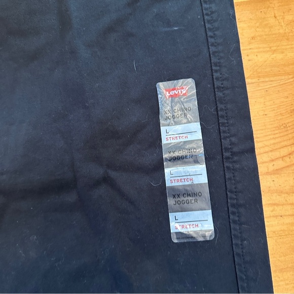 NWT LEVI'S* XX CHINO JOGGERS
STRETCH BLACK
SITS BELOW YOUR WAIST Men’s L - Picture 9 of 9